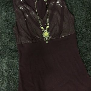 Express small dressy tank top.